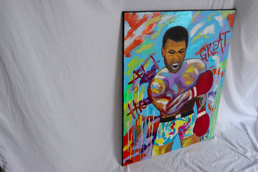 “Ali the Great” Original Painting by MeeLizjah